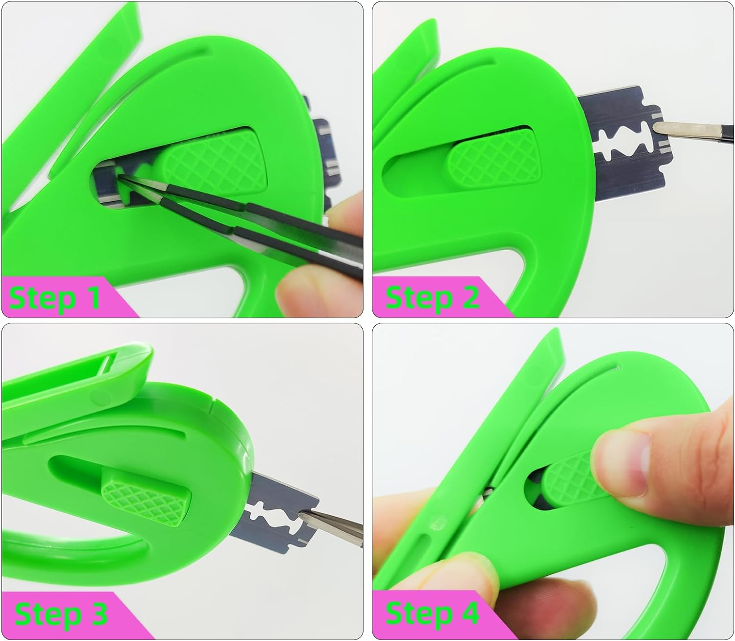 YAMXIN 2-Pack Wrapping Paper Cutter with 10 Replaceable Blades, Gift Wrap Cutter Suitable for Most Wrapping Paper image number 2