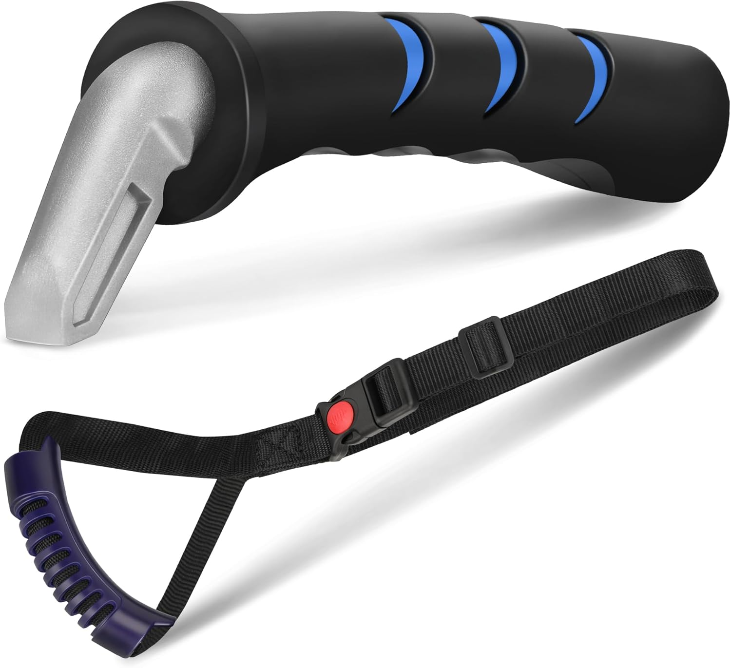 Milifox 2Pcs Car Door Support Handle PVC and Vehicle Assist Strap for the Elderly and Disabled with Nonslip Pads Break Window Portable for Easy Traveling. image number 2