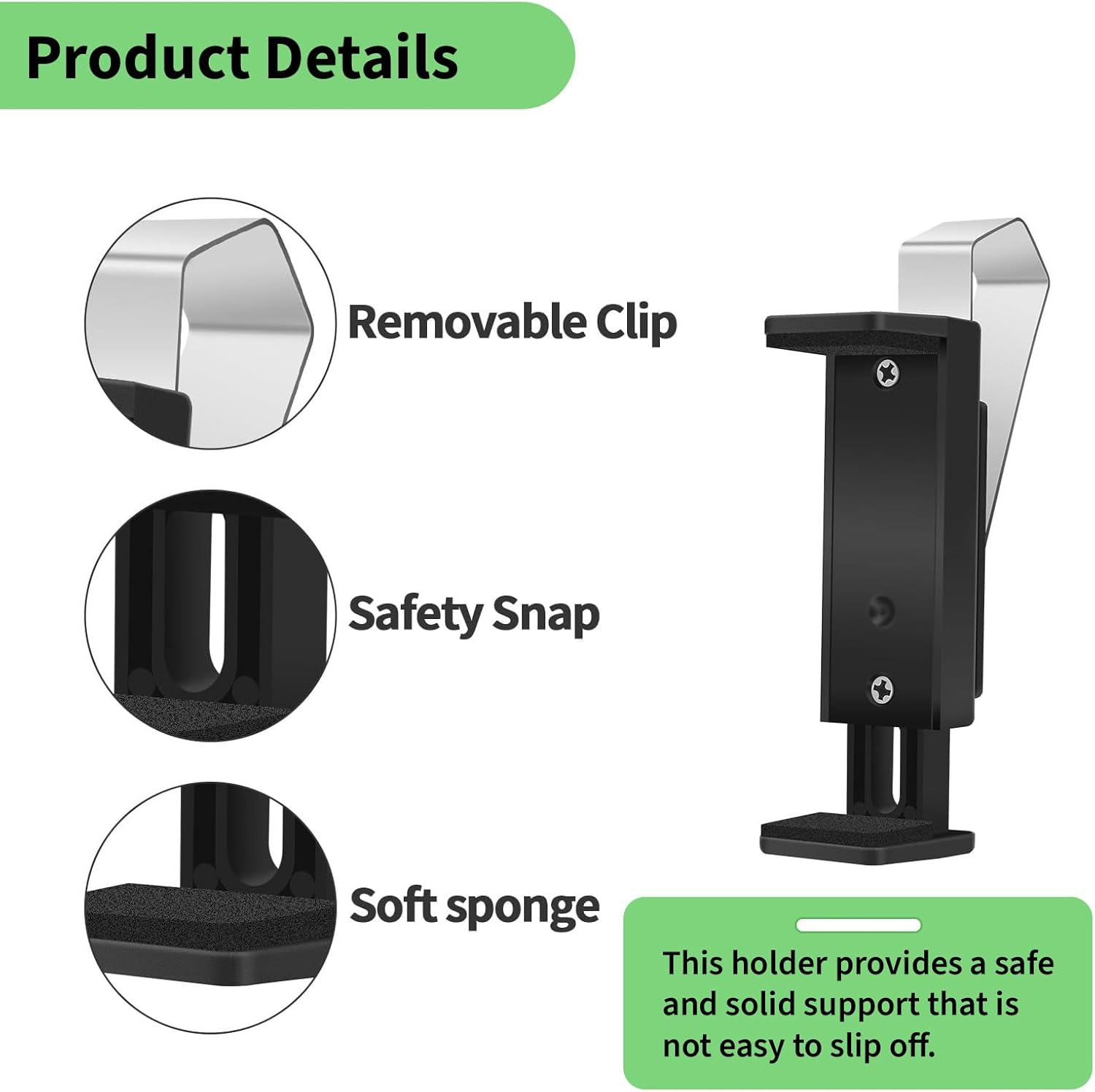 MAEZOE 2 PCS Garage Door Opener Clip for Visor, Universal Car Garage Remote Control Holder, Compatible with Liftmaster, Sears and Chamberlain, Fits for 4.5-6.7Cm Remote Control image number 2