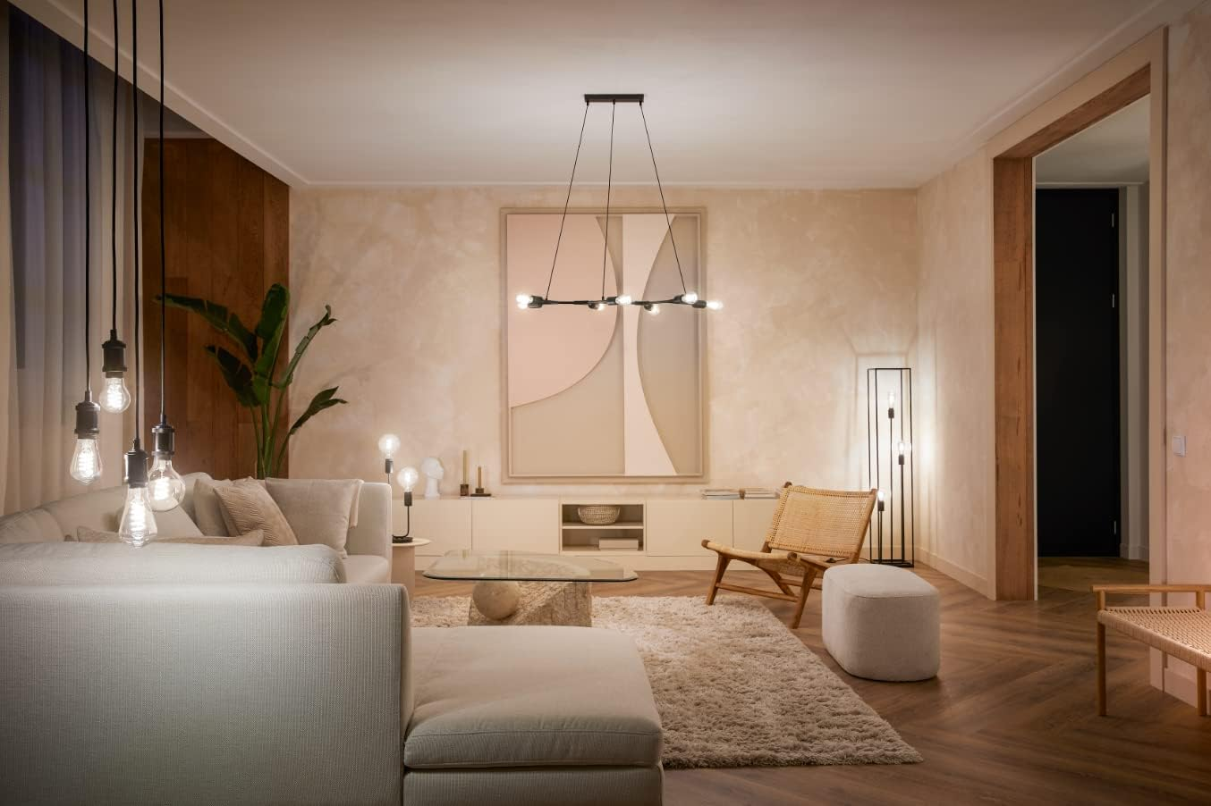 Philips Hue A60 E27 White Ambiance Filament Bulb image number 3