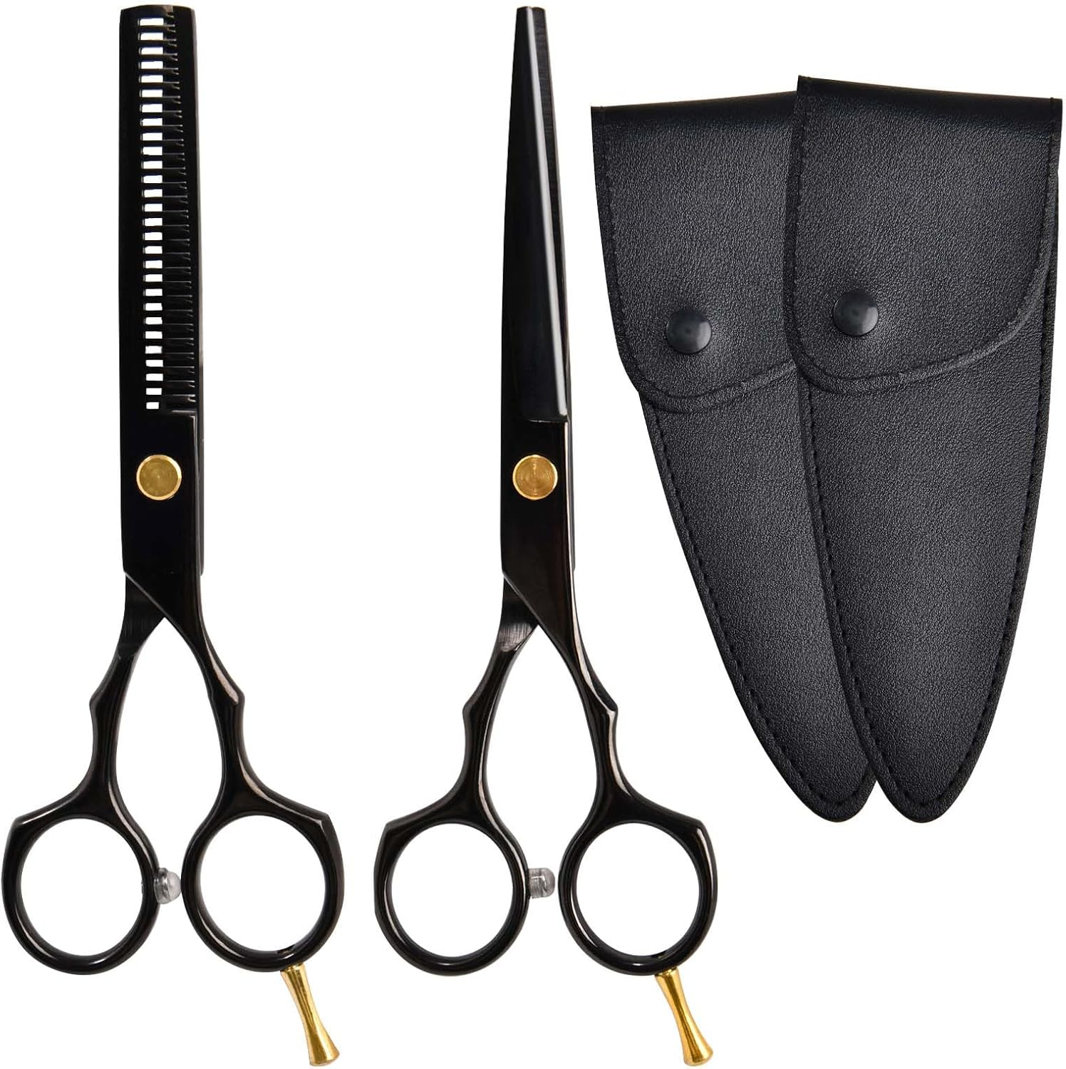 Speedwox - Scissors for Haircut 2. Pearl Scissors and Scissors Belong to a Hair Scissors with Dense Haircut, a Hair Scissors and a Pleated Curl Made of Stainless Steel. 4CR13 image number 1