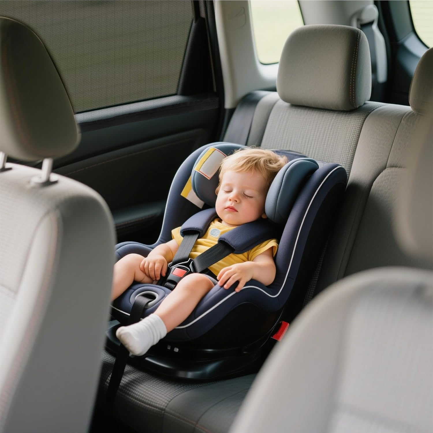 Car Window Shades 4Pcs, High Elastic Car Sun Shades for Front and Rear Windows, UV Protection and Heat Block, Breathable Car Window Shade for Baby, Camping and Family Privacy image number 4