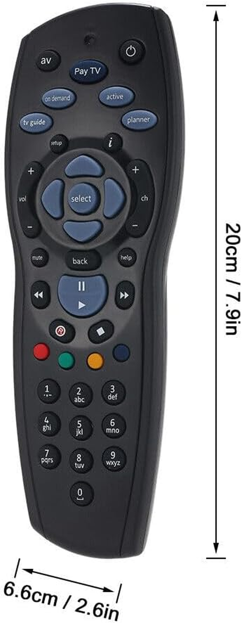 Remote Compatible with Foxtel IQ IQ2 IQ3 IQ4 HD Mystar PAYTV Replacement Remote Control image number 2