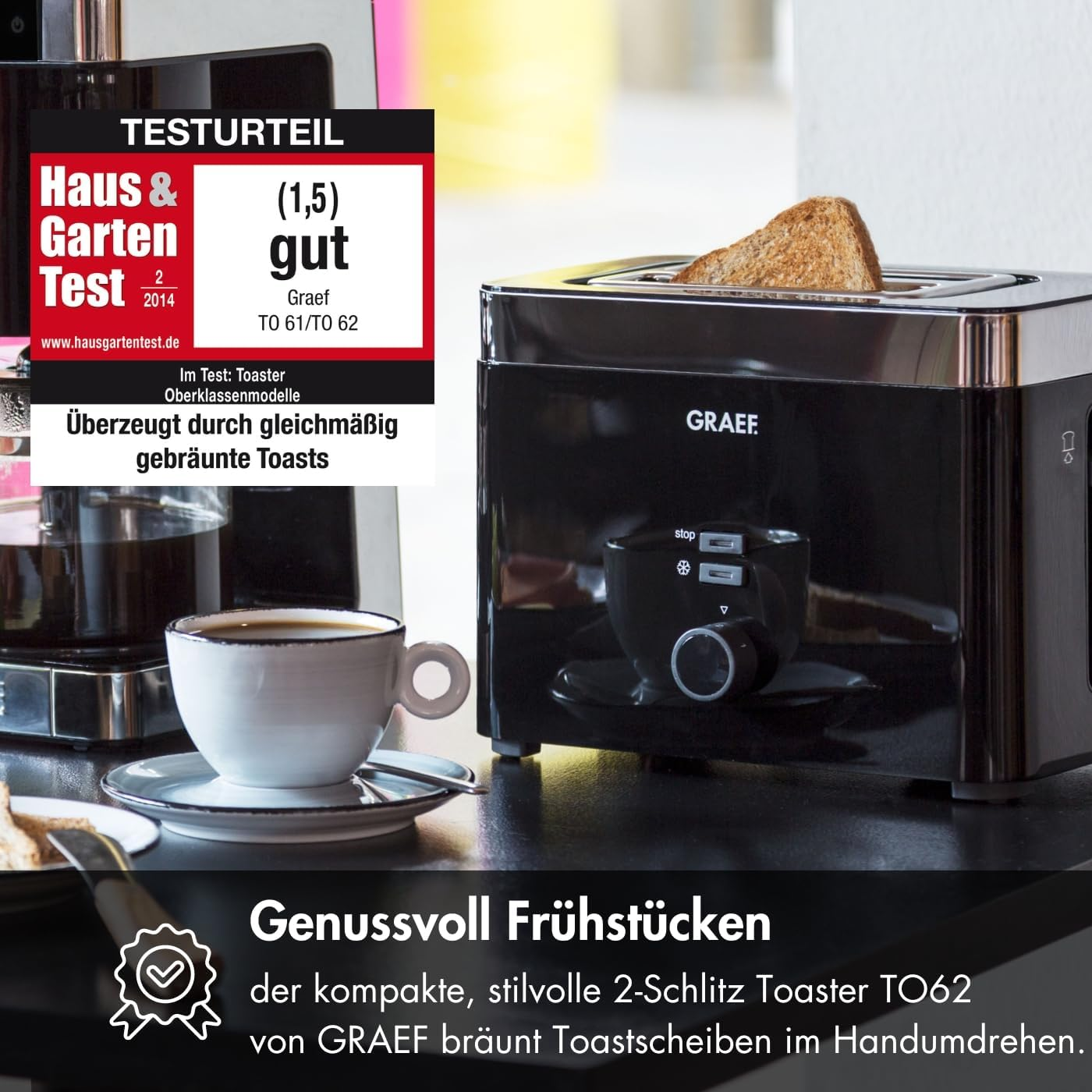 Graef Toaster to 62, Schwarz image number 5