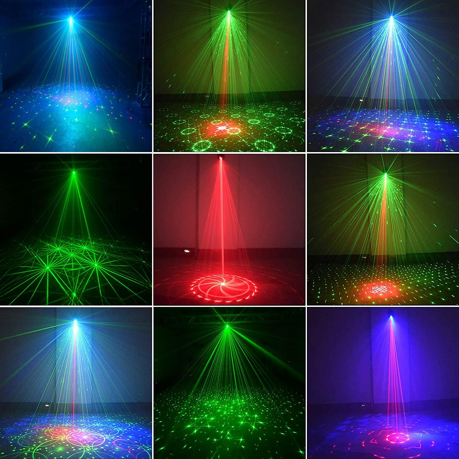 Disco Stage Lights DJ Lights for Parties Sound Activated for Xmas Bar Halloween Decorations Karaoke Pub KTV Dance Gift Birthday Wedding (USB Power) image number 2