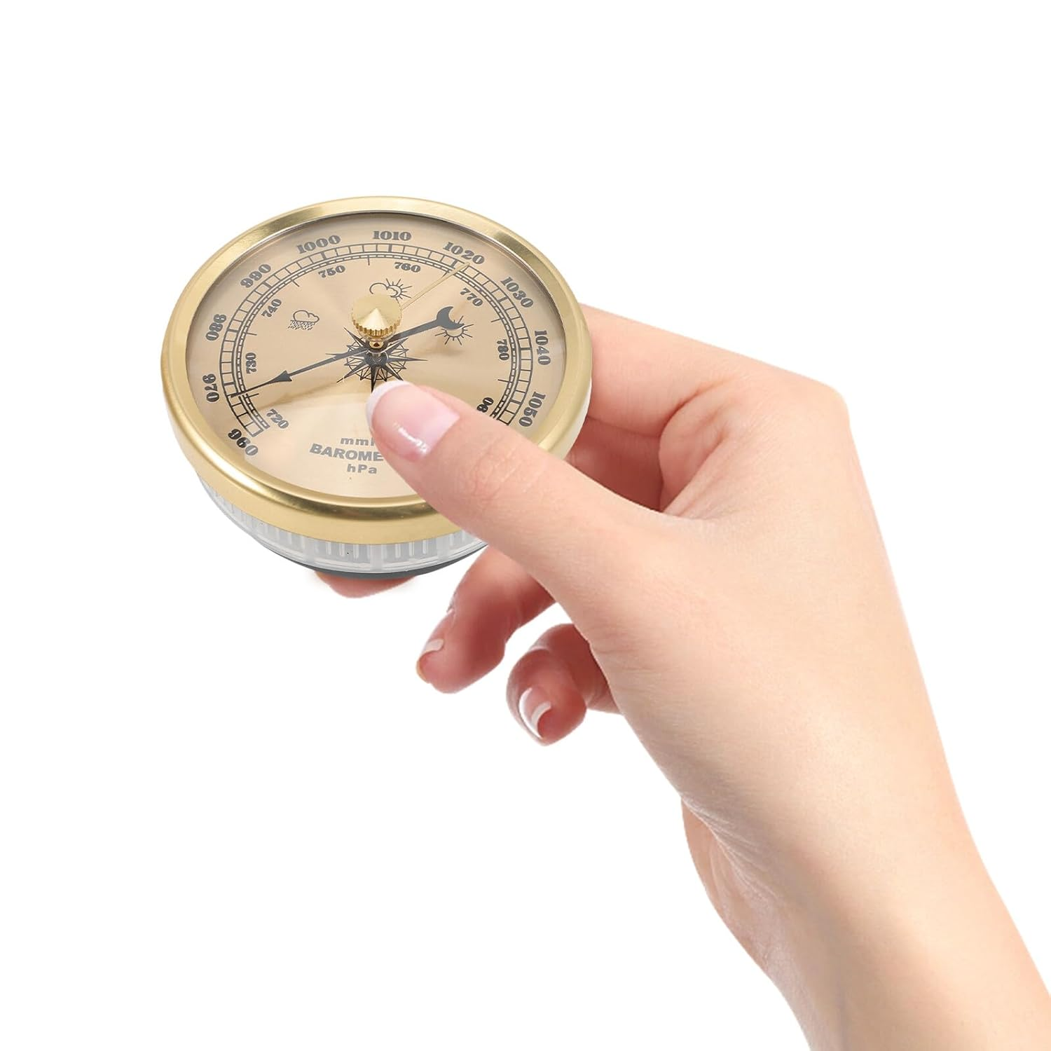 UPKOCH Dial Type Aneroid Barometer Home Use Wall-Mounted Adjustable Multifunctional Weather High Precision Temperature Gauge image number 2