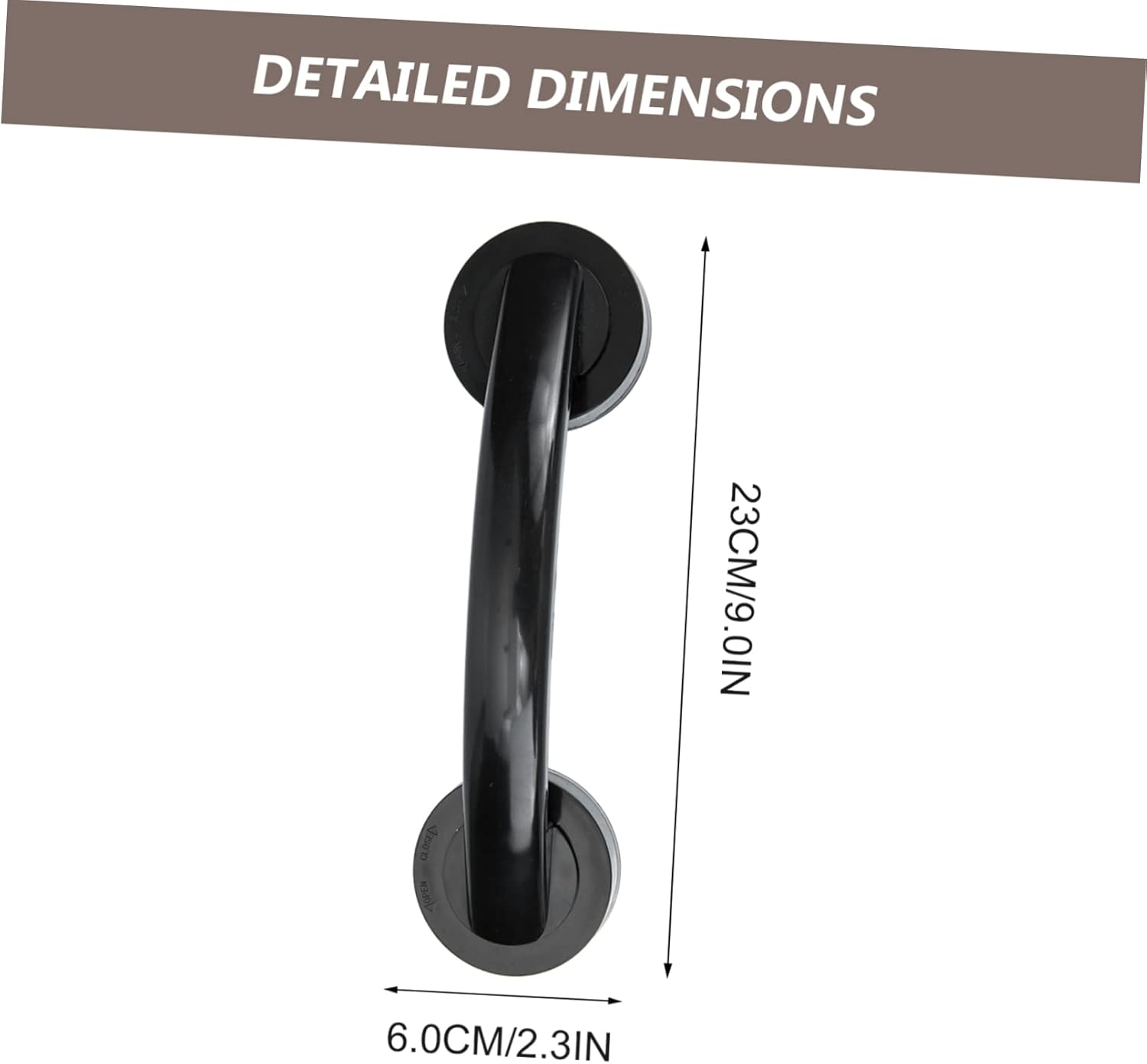 Punch-Free Grab Bar for Bathroom Adhesive Handle for Seniors and Disabled Easy Install Glass Door Knob Suitable for Showers and Cabinets image number 3