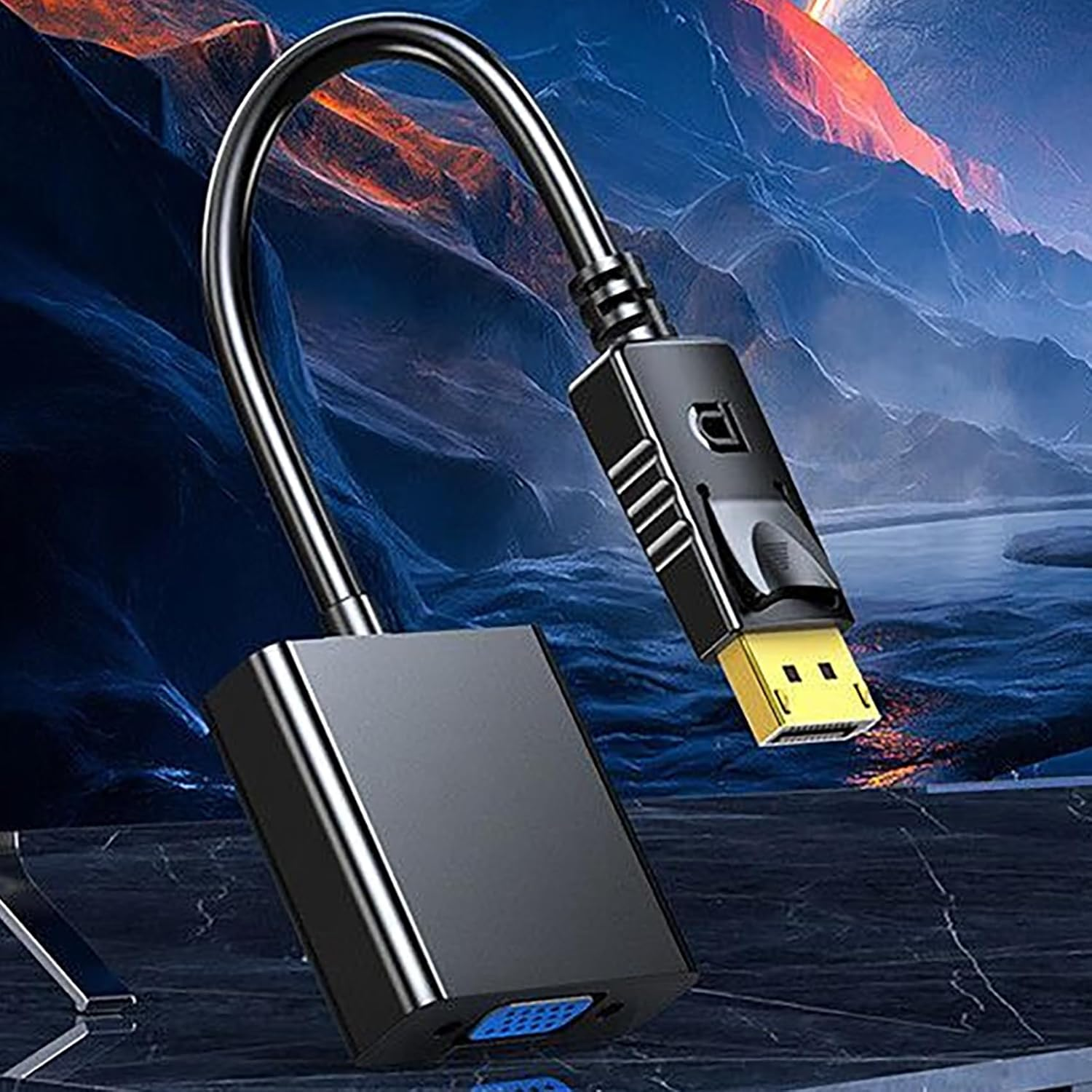 Tunghey Displayport (DP) to VGA Adapter, Gold-Plated Display Port to VGA Adapter (Male to Female) Compatible with Computer, Desktop, Laptop, PC, Monitor, Projector, HDTV (10Pack) - 5Pack image number 2