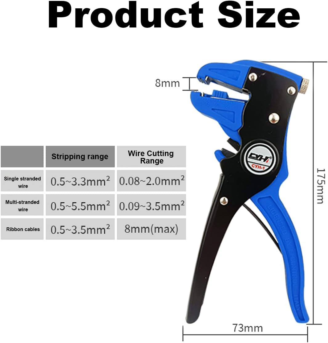 Vista 2-In-1 Automatic Wire Stripper, Self-Adjusting with Depth Stop, Electronic and Automotive Repair Tool image number 3