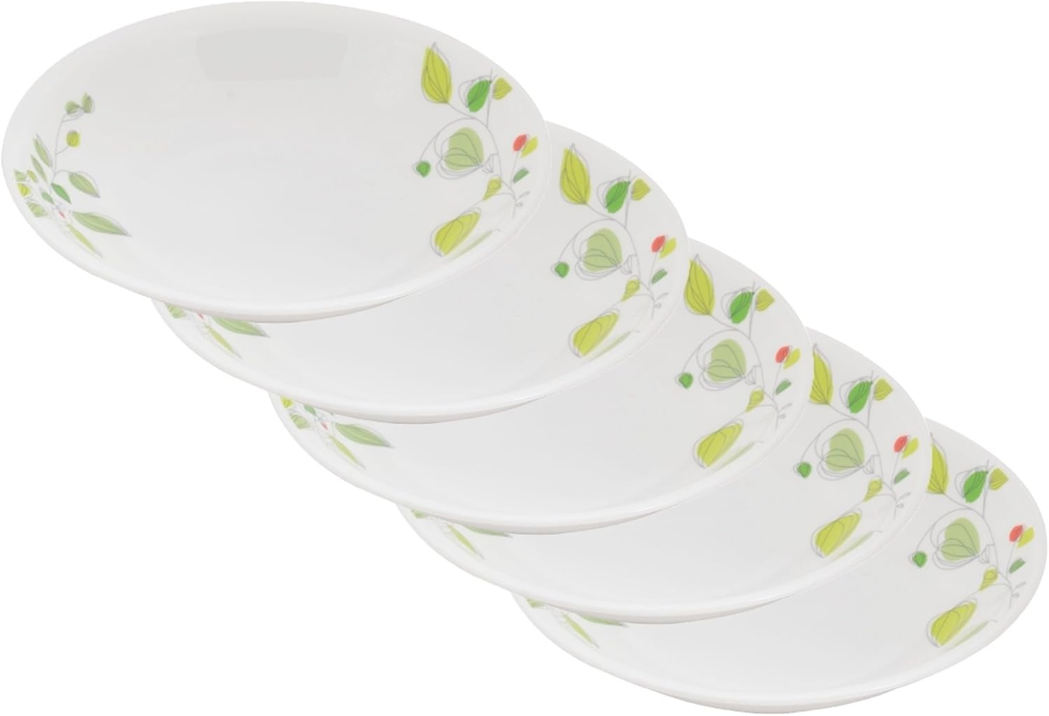 Corelle CP-8941 5-Piece Set, Medium Plate, Deep Plate, Small Bowl, Various Bowl, Break-Resistant, Lightweight, Microwave Safe, Oven Safe, Dishwasher Safe, Daily, Violet Mist