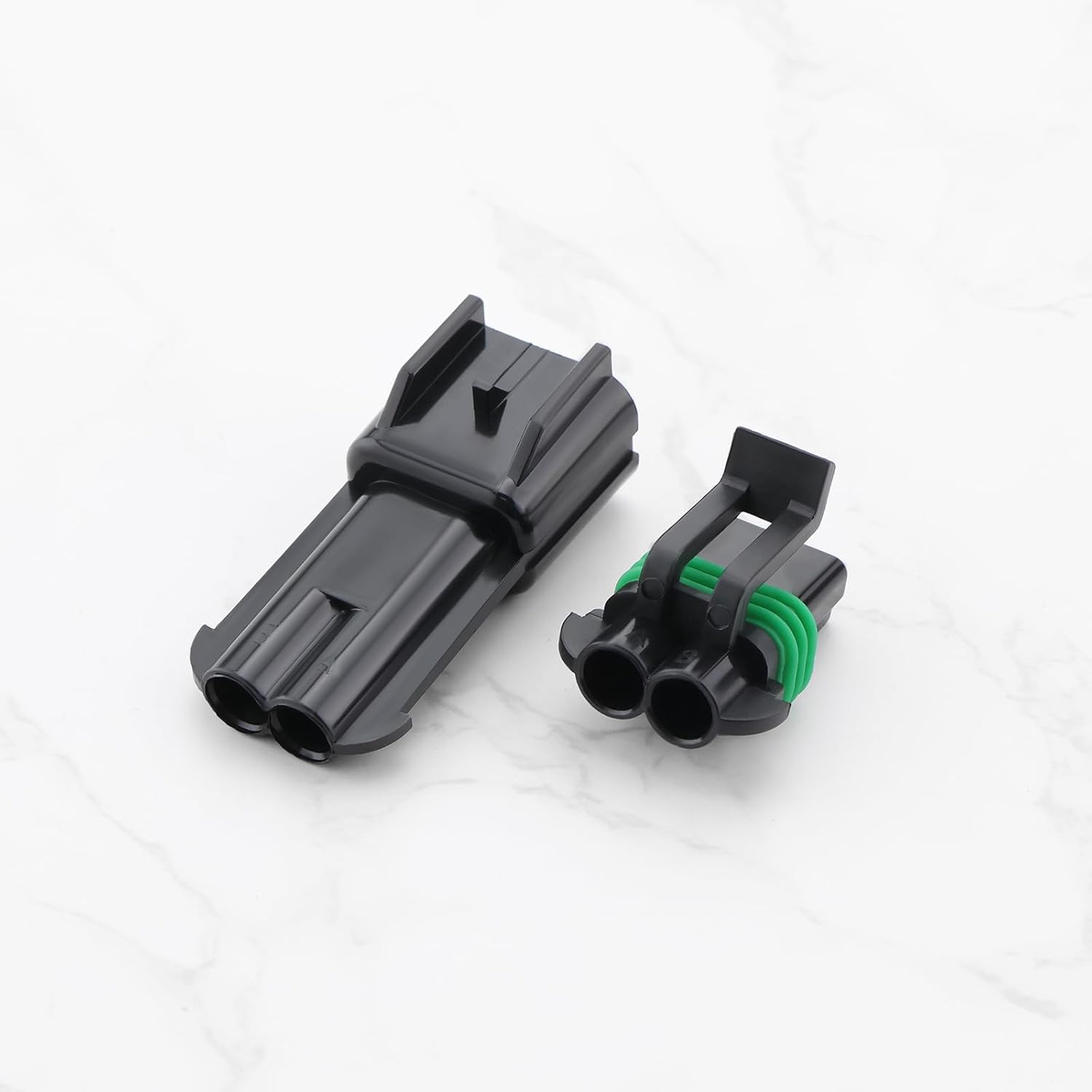 OTOTEC 1 Set 2-Way Metri-Pack Sealed 280 Series 30 AMP Automotive Connector for Most Automotive Marine Off-Road Agricultural Under-Hood with Terminal Waterproof Seal image number 2