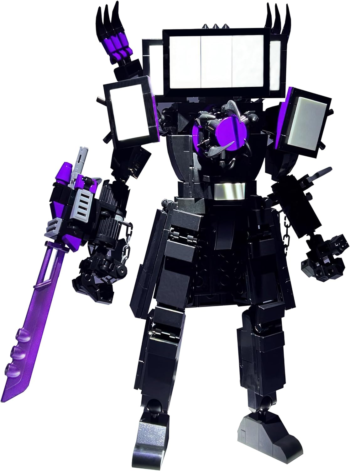 Upgraded Titan TV Man Skibidi Toilet Building Blocks Modelo, TV Man Toy Gifts for Mens Toy Video Game Fans Age 15+ (396 Pieces) TX-678 image number 1