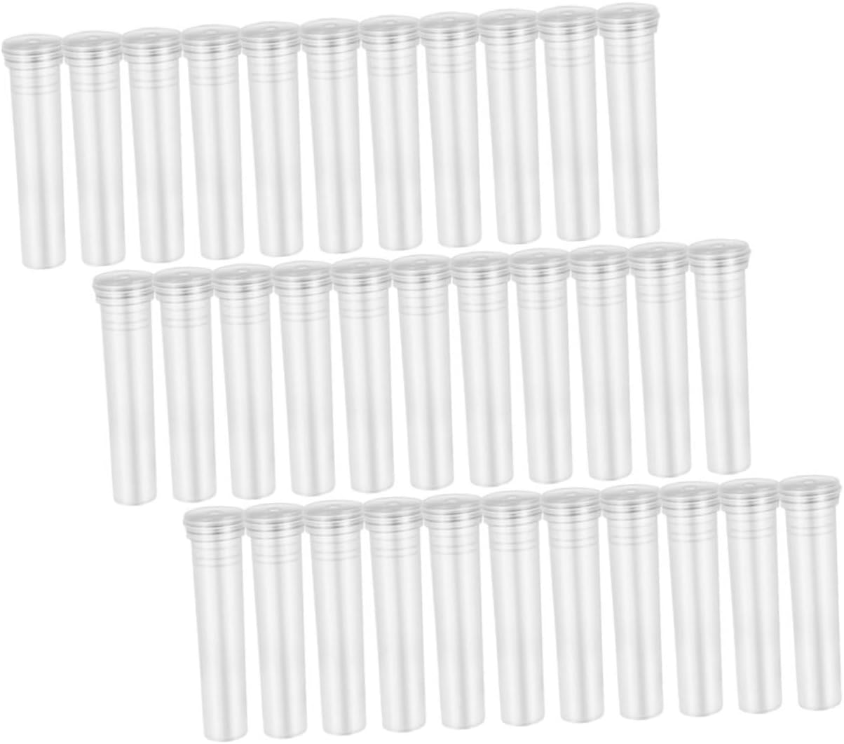 PLAFOPE 100Pcs Hydroponic Plant Tubes Small Flower Vases Food-Grade Plastic Tabletop Decorative Plant Supply for Home Office Gardening image number 2