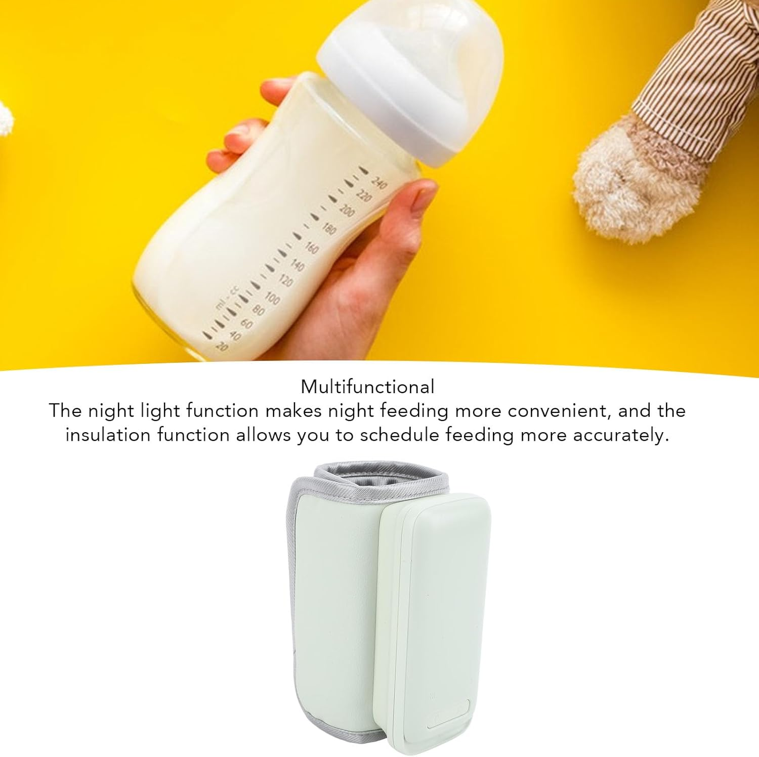 Rechargeable Travel Bottle Warmer for Baby - 6000Mah, Fast Precise Temperature Control, Long Lasting Portable Warming on the Go image number 3