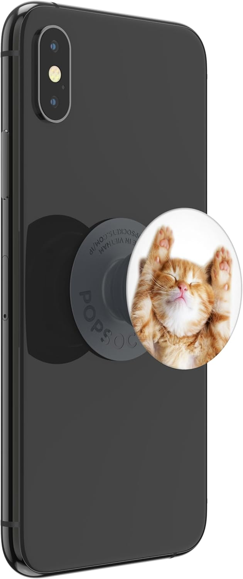 Popsockets Popgrip Extendable Holder and Grip for Smartphones and Tablets Finger Holder Basic Snoozy Cat image number 2