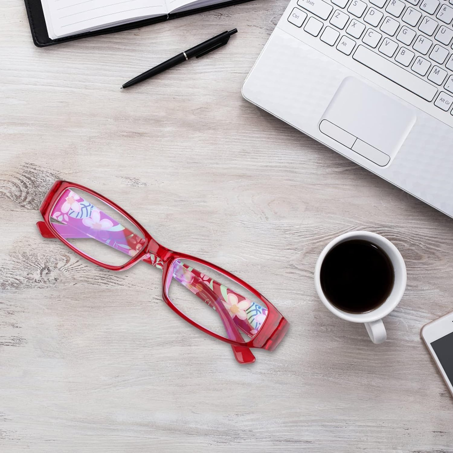 Reading Glasses Women Blue Light Blocking Lightweight Compact Readers Computer Eyeglasses image number 4