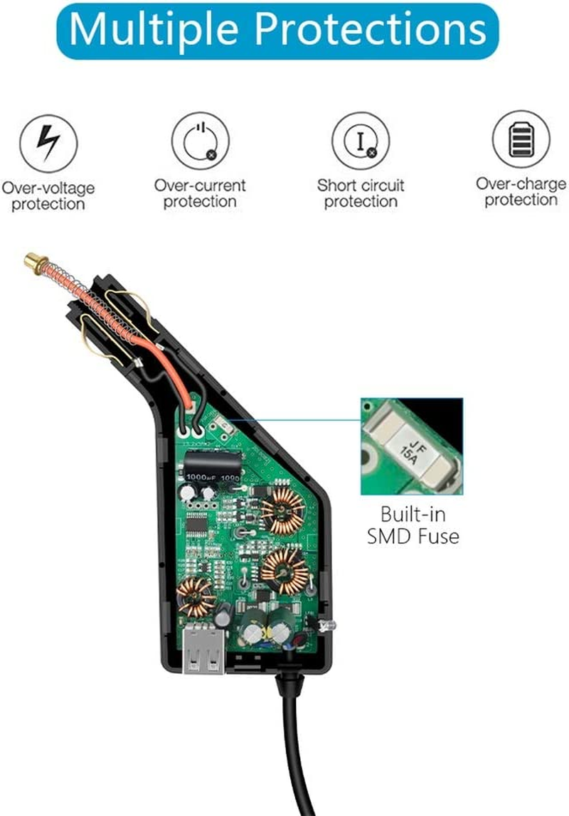 Drone Accessories Mavic Air 2 Car Charger,Air 2S Battery Car Charger Adaptor for DJI Mavic Air 2 Air 2S image number 4