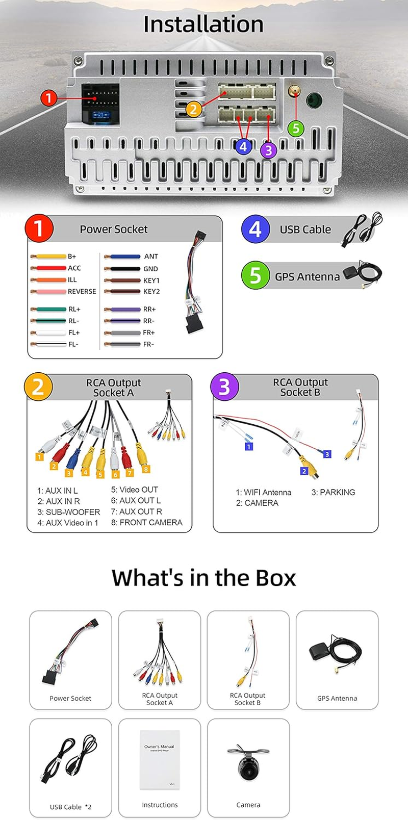 JOYX Android 12 Double Din Car Stereo Head Unit Universal Radio - Free Backup Camera - 【2G+32G】- 10.1 Inch - Support Bluetooth DAB Wifi 4G Steering Wheel 1080P Video Mirrorlink Carplay Android Auto image number 3