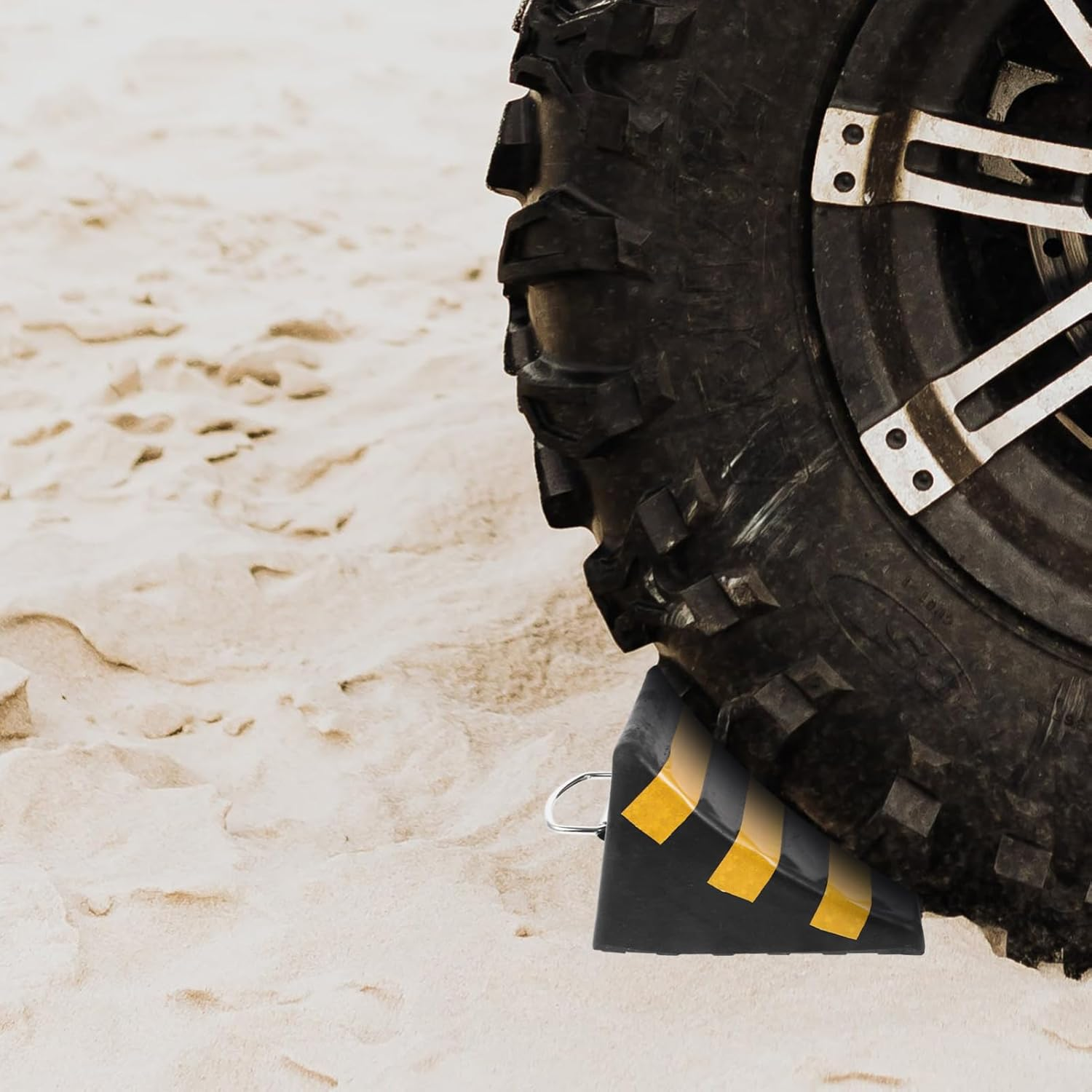 PAMINGONO Car Wheel Stopper Wheel Choke Heavy Duty Tyre Block Vehicle Stabilizer image number 3