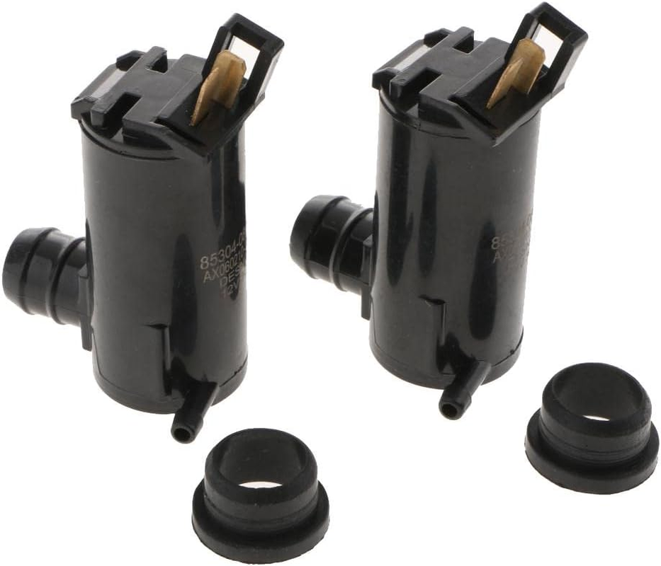 Prasku 2 Pieces Universal Car Auto Windscreen Window Washer Pump image number 5