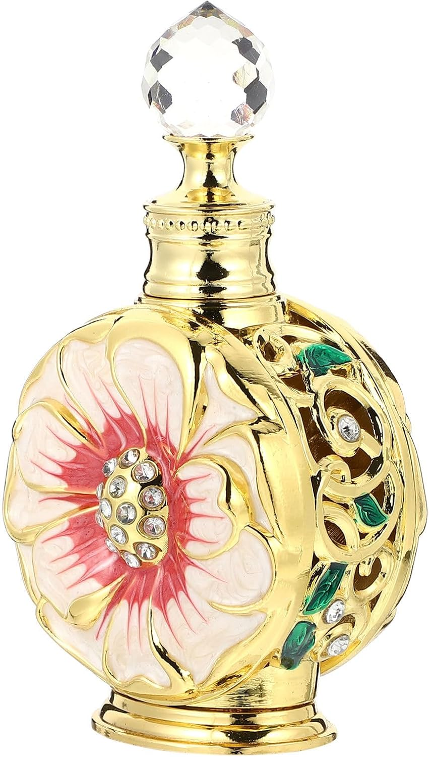 Healifty Essential Oil Dropper Bottle Vintage Glass Perfume Bottle 12Ml Decorative Refillable Perfume Women Dropper for Essential Oils Glass Vials S - 12Ml Style4 image number 2