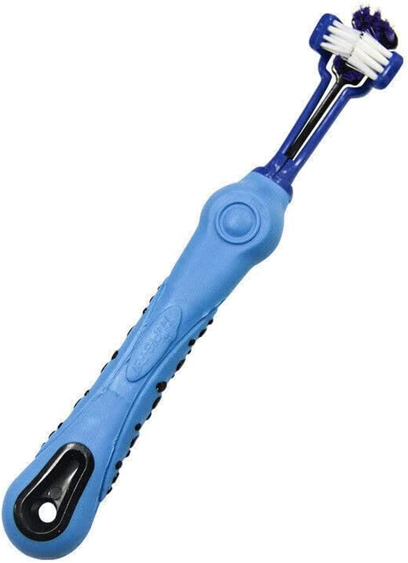AIMALL 3-Sided Pet Toothbrush Dog Removing Bad Tartar Breath Dental Cleaning Mouth - for Tartar Control & Fresh Breath