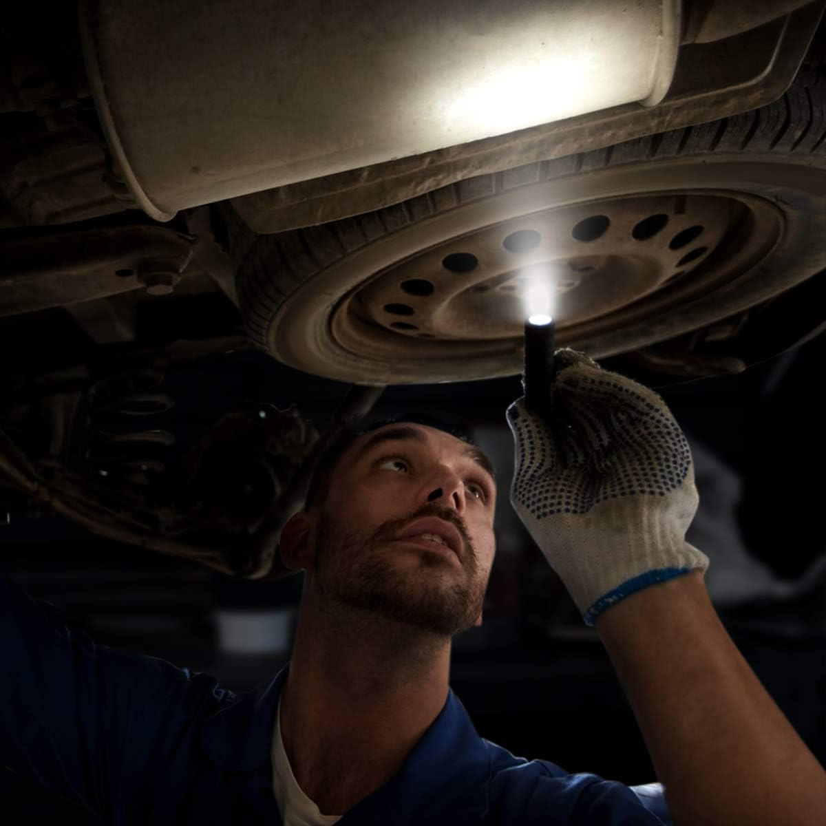 Pocket Pen Torch Light Flashlight C120, Small, Mini, Pen Light with Clip, AAA Battery Powered [Not Included], Perfect Torch for Inspection, Work, Repair, Gift and More, Pack of 2 image number 4