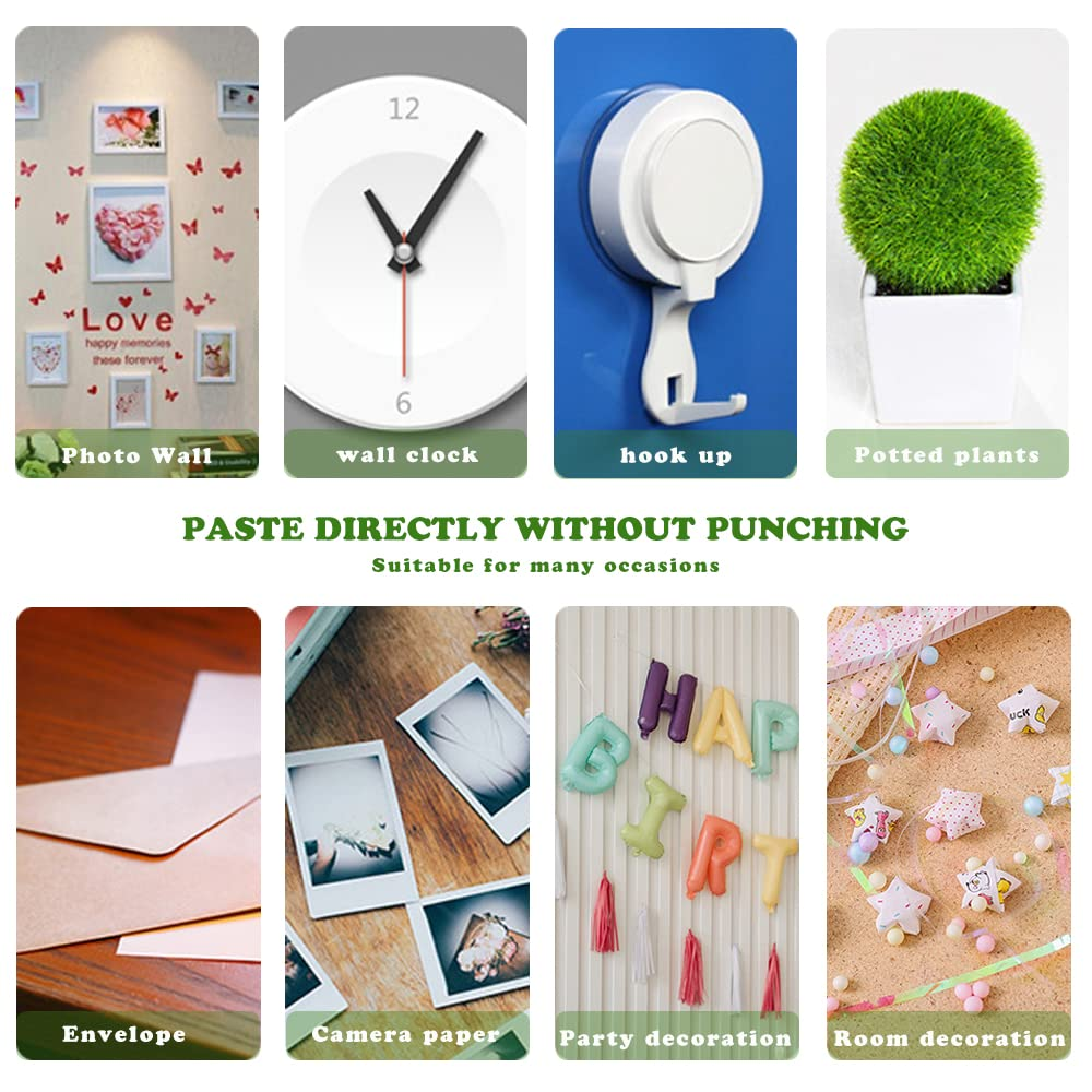 3 Sizes Glue Dots, 1050Pcs Clear Sticky Tack for Crafts, round Double Sided Sticky Dots, No Traces Dots Balloon Glue, Removable Adhesive Wall Putty for Hanging Things (3 Size) image number 6