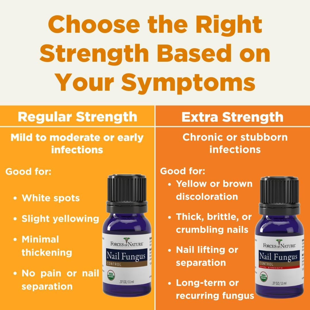 Forces of Nature -Natural, Organic Nail Fungus Treatment (11Ml) Non GMO, No Harmful Chemicals, Nontoxic &ndash;Fight Damaged, Cracked, Brittle, Discolored Yellow and Black Toenails, Fingernails image number 4