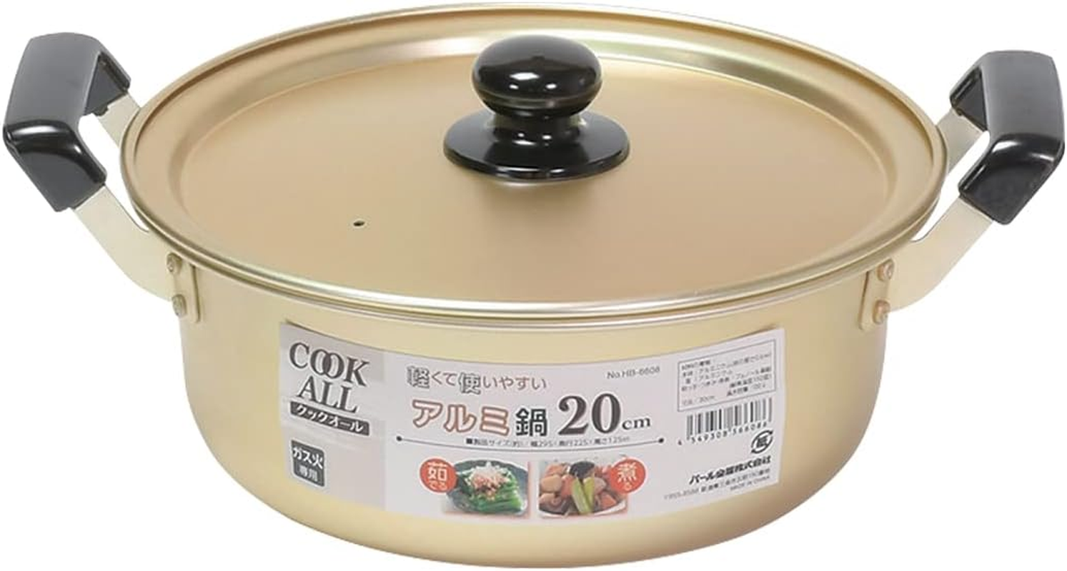 Pearl Metal HB-6612 Pot, Two-Handled Pot, Large Pot, 11.0 Inches (28 Cm), Aluminum, for Gas Stoves, Boiled Oden, Cookall image number 6