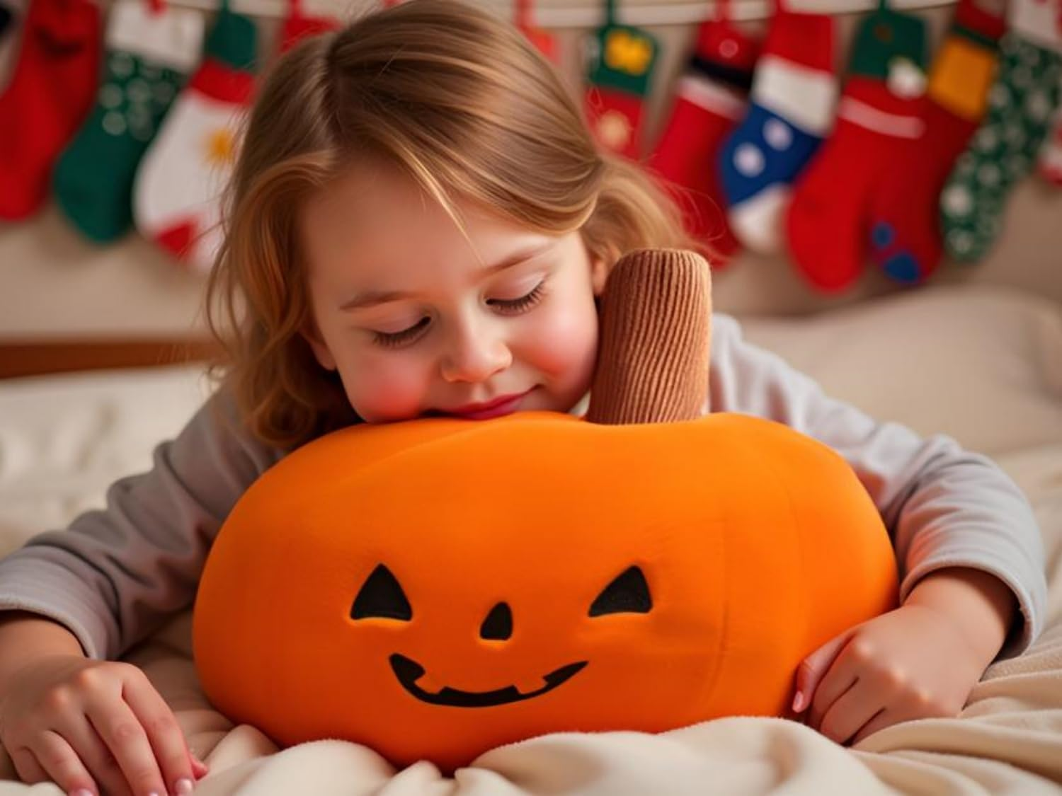 Ryttir 15.7 Inch Big Creative 3D Simulation Pumpkin Plush Pillow,Soft Cars Pillow Pumpkins Toy Outdoor Cushions for Car Owners,Clever Boy'S and Girl'S Room Decor, for Boys Kids image number 1