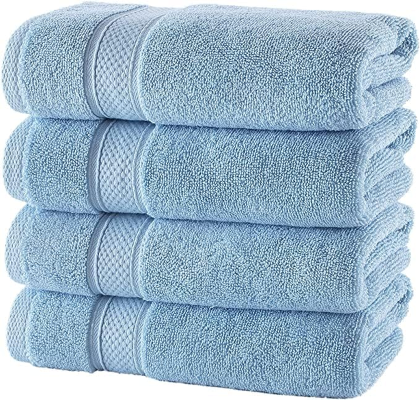 NOVA Luxury Linen - Hotel Quality Turkish Towel Set for Bathroom (6 Pcs Towel Set, Mirage Grey)