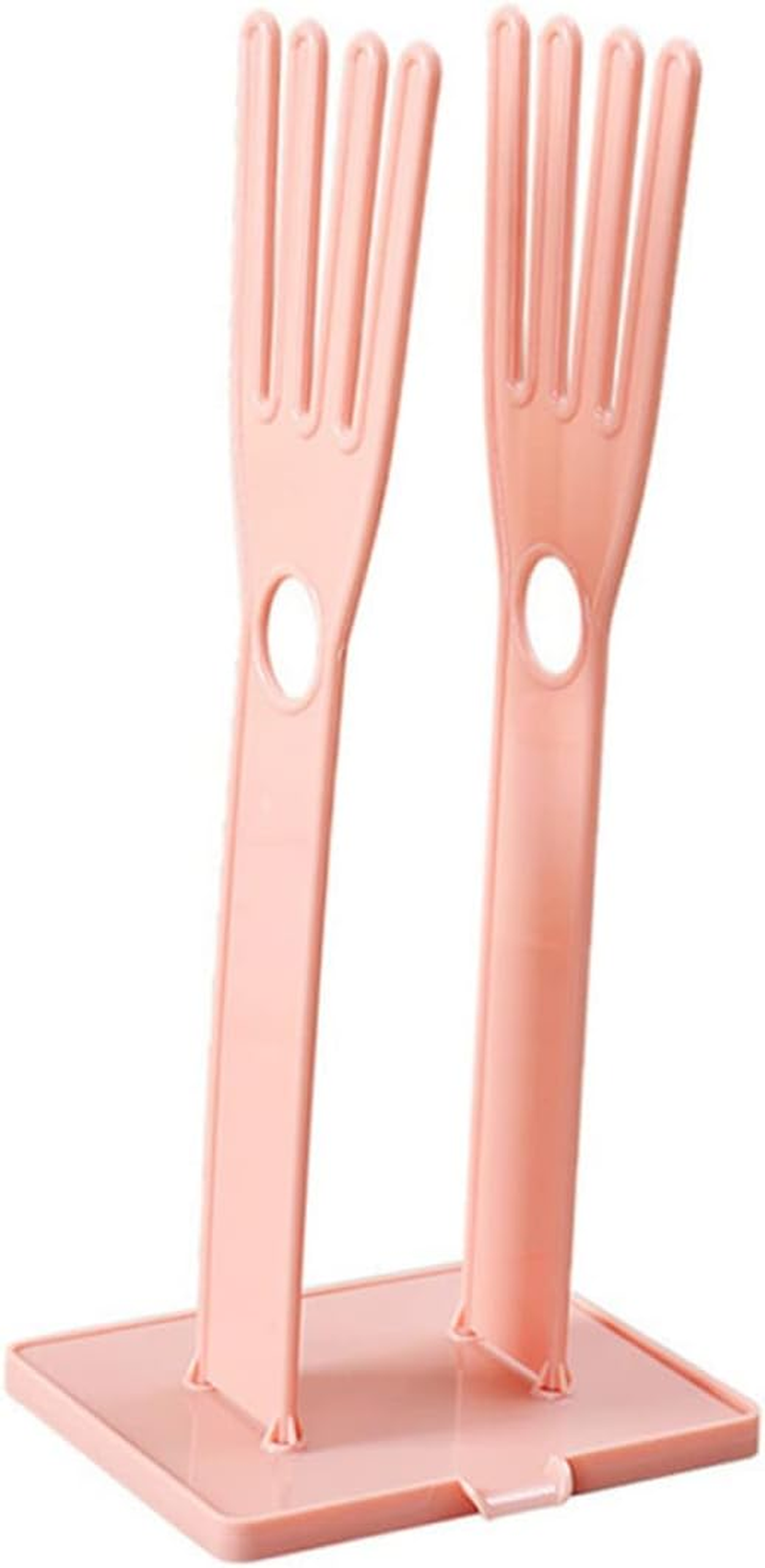 OKUMEYR Creative Gloves Rack for Kitchen Bathroom Rubber Glove Drying Storage Holder Drain Towel Rack Pink Modern Design for Dish Drying and Hanging Storage image number 4