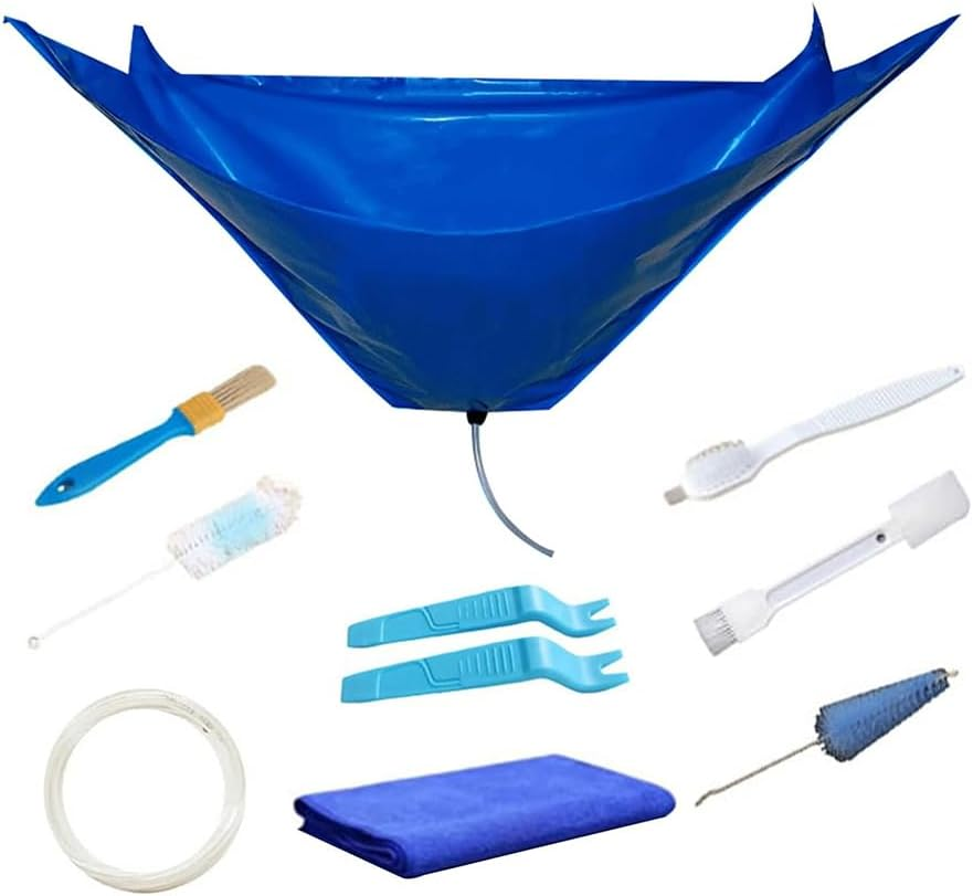 Air Conditioner Cleaning Kit Suitable for Use with All 1-1.5P Hanging Air Conditioners on the Market .Waterproof Split Cleaning Bag, with Drain Outlet Pipe,No Watering Can. image number 2