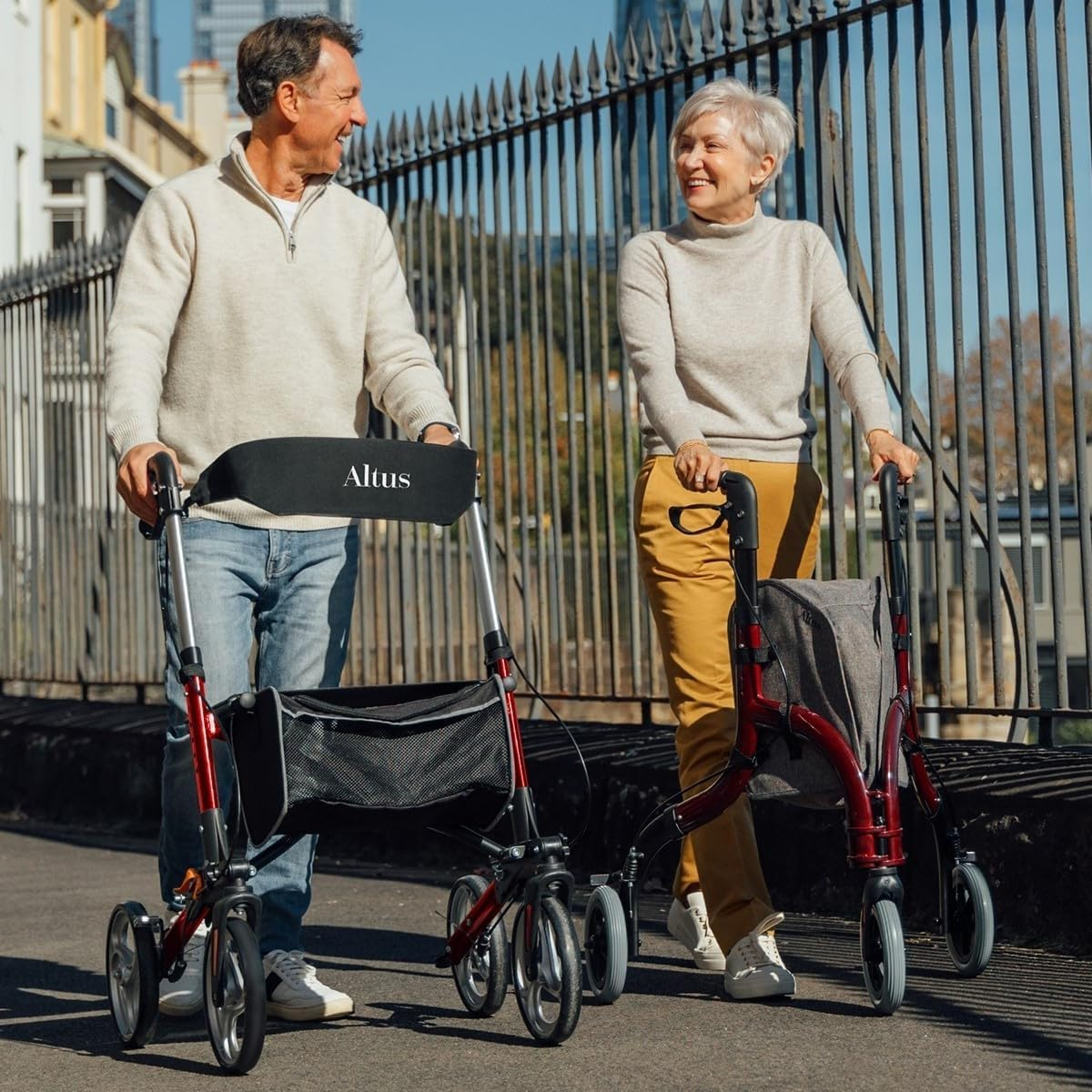 Altus 10-Inch Wheel Euro Walker Rollator Front Bag image number 3