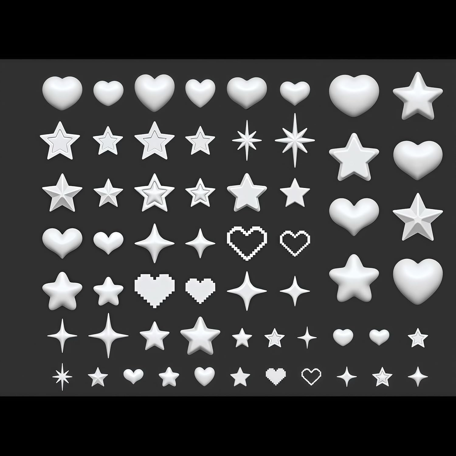 Nail Silicone Mold,Manicure Art Mould | Silicone Molds for 3D Stars Themed Accessories Jewelry Making Epoxy Resin Decoration for Salon and Home