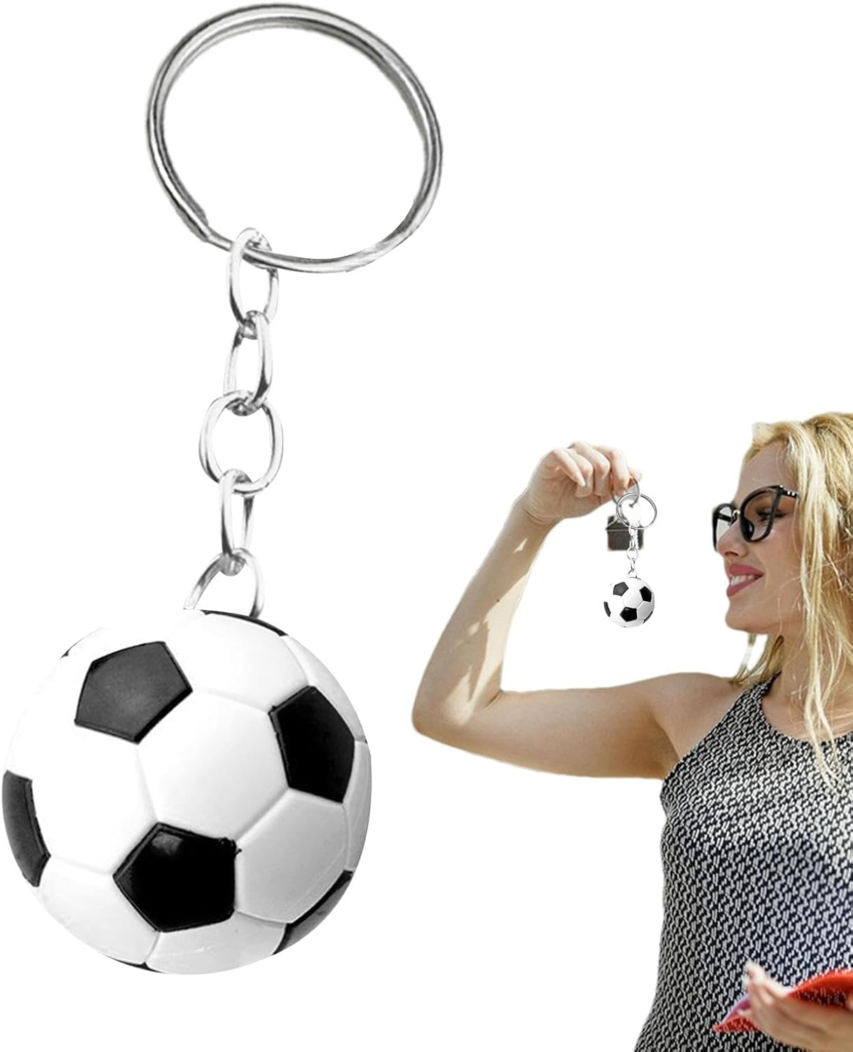Sports Theme Key Chains,Tennis Keychains | Tiny Sport Keychains Soccer Football Keyring for Parties Favors School Reward