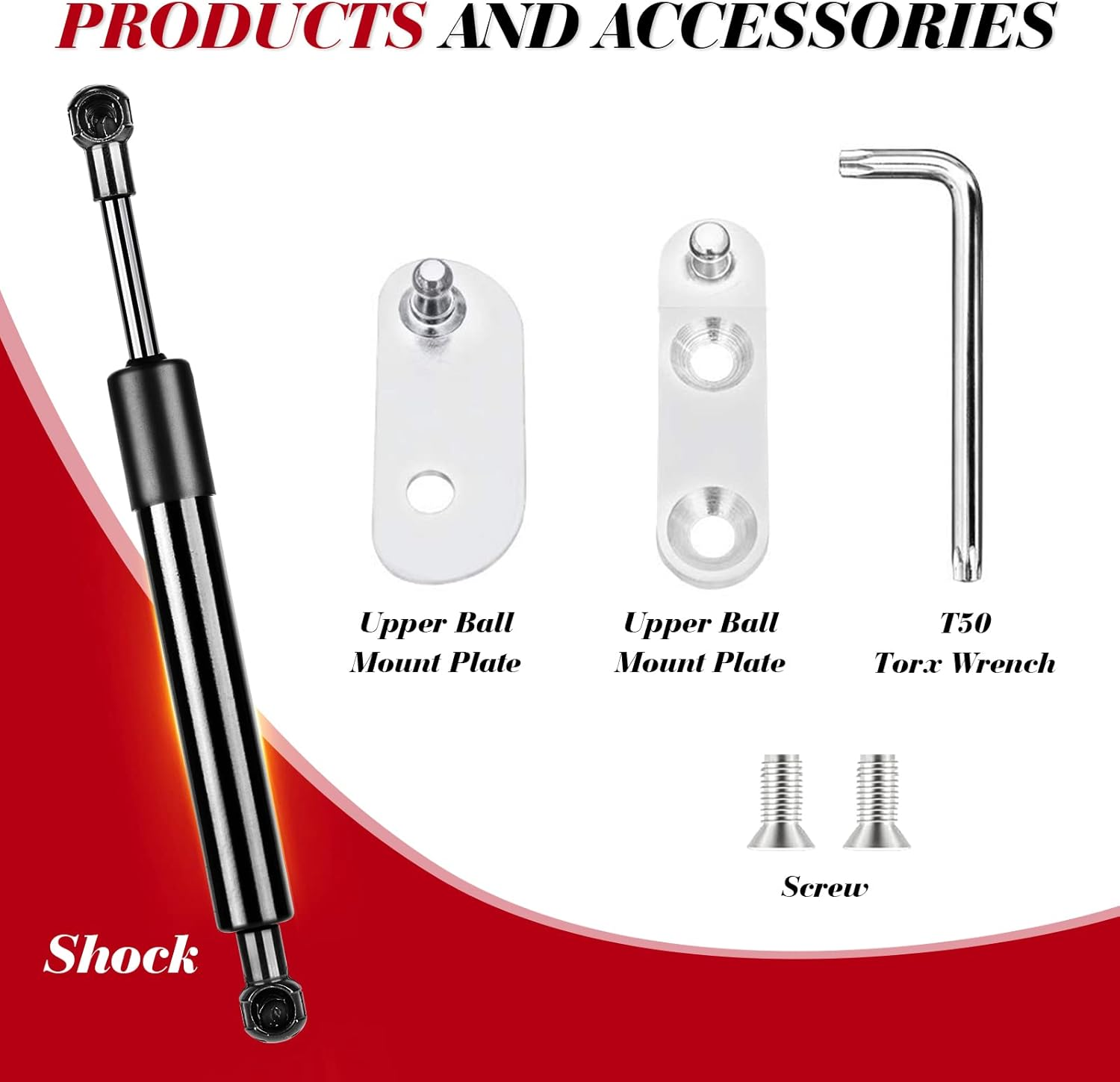 Vepagoo Truck Tailgate Assist 43206 for Ford Ranger 2019 2020 2021 2023 2024 Pickup Shock Damper Tailgate Soft Open image number 2