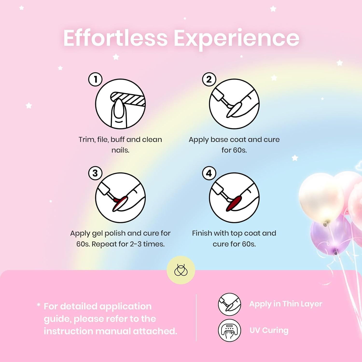 Beetles Pastel Gel Nail Polish Kit with Gel Base and Top Coat - 20Pcs Pastel Macaron Colors Collection, Popular Bright Nail Art Solid Sparkle Glitters Colors image number 4