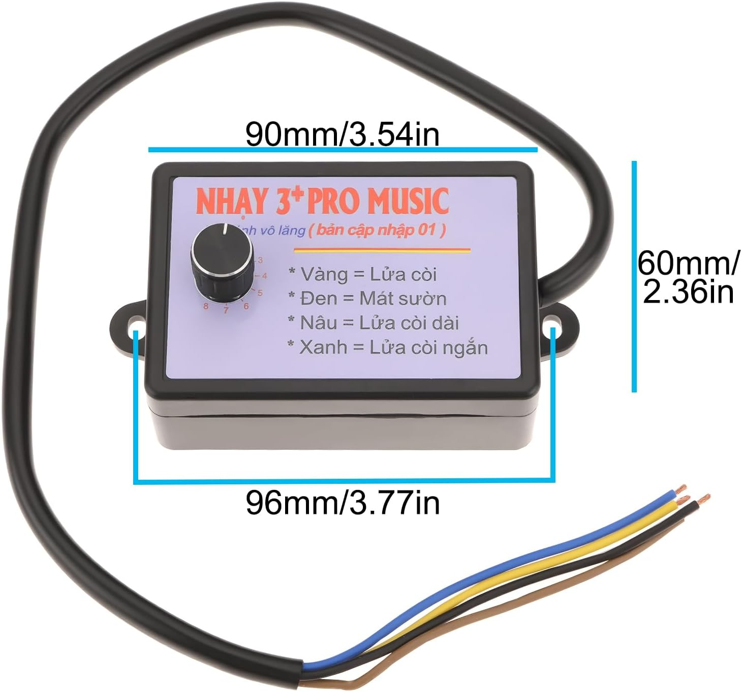 SING F LTD 8 Sound Effects Horn Controller 12-24V Compatible with Nhay 3+ Pro Music Motorcycle Speed Speaker image number 5