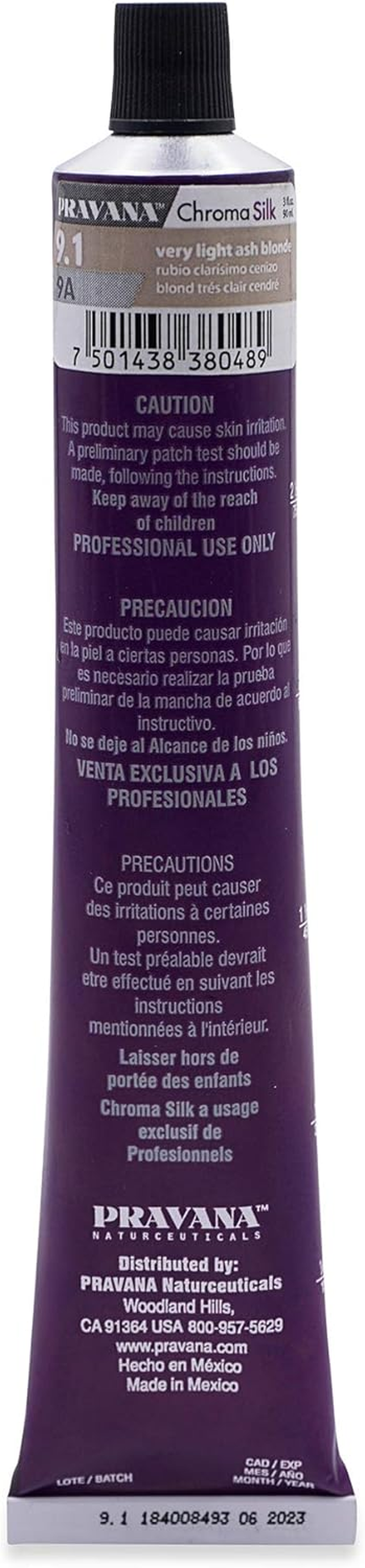 Pravana Chromasilk Creme Permanent Hair Color 90 Ml, No. 9.1 9A Very Light Ash Blonde image number 3