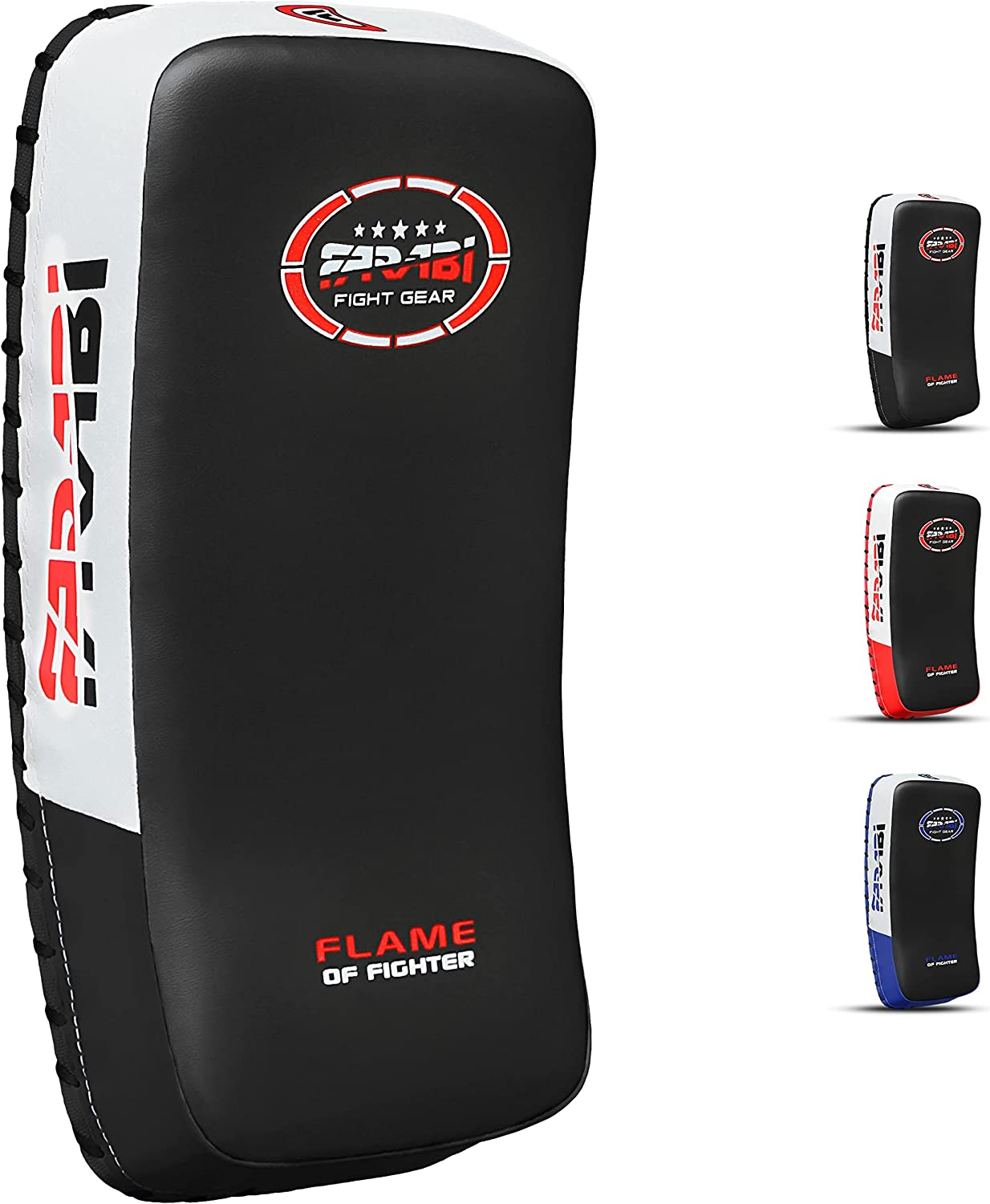 Farabi Sports Muay Thai Pad for Coaching, Training, Kickboxing Curved Kick Pad, Thai Pads Strike Shield MMA Muay Thai Pads X 1 Unit