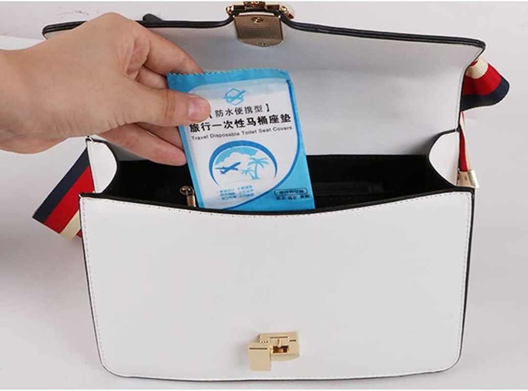 60 Pack Toilet Seat Covers Disposable for Travel Friendly Packing for Kids Potty Training and Adult(60 Covers) image number 3