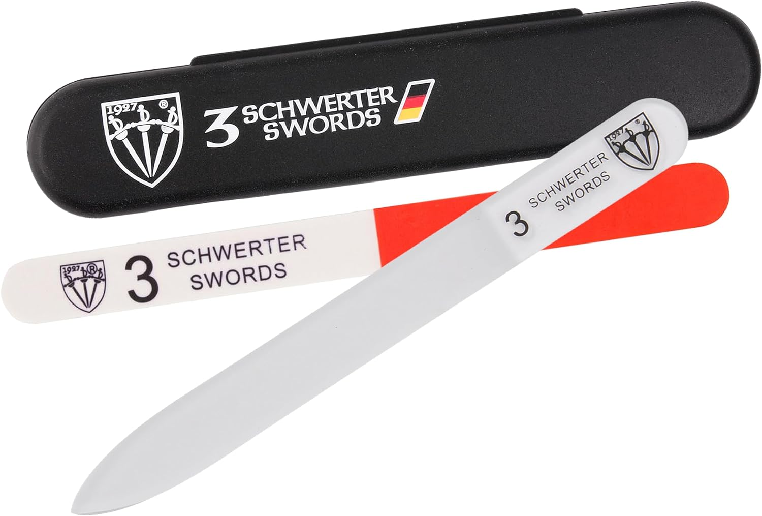 THREE SWORDS - CRYSTAL GLASS NAIL FILE for Natural and Artificial Nails - Durable - Washable - Finest Quality - 11Cm - MANICURE - PEDICURE - GROOMING - NAIL CARE by THREE SWORDS (270313)