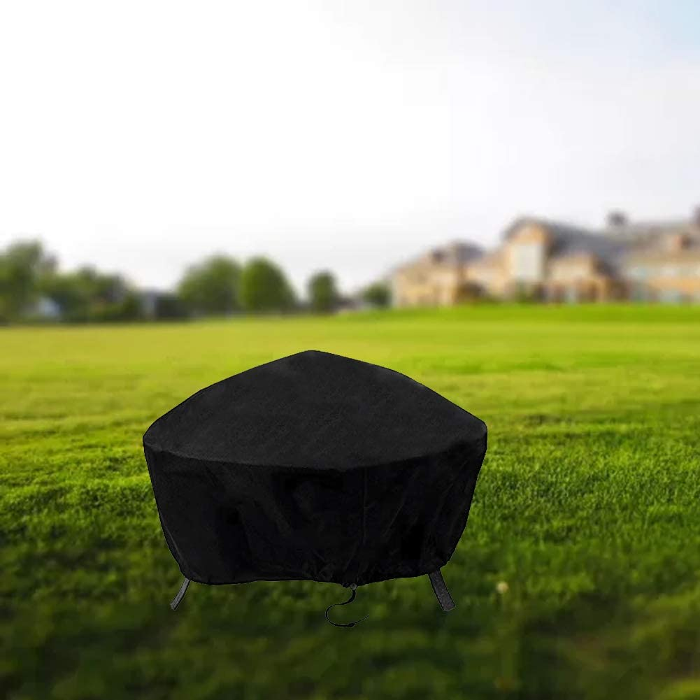 Valuehall Fire Pit Cover Waterproof 600D Outdoor Bowl Table Cover round Fire Pit Cover Patio Protective Cover V7084B (40 Inch) image number 6