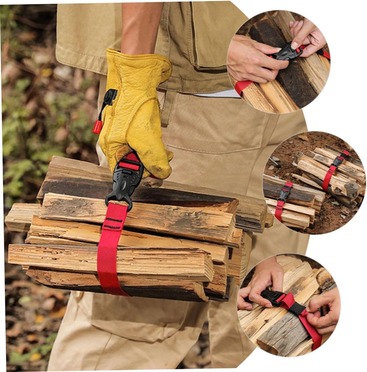 Ipetboom 2Pcs Nylon Camping Packing Strap Buckle Luggage Bundling Belts for Travel Tie down Quick Release Buckle for Outdoor Gear image number 6