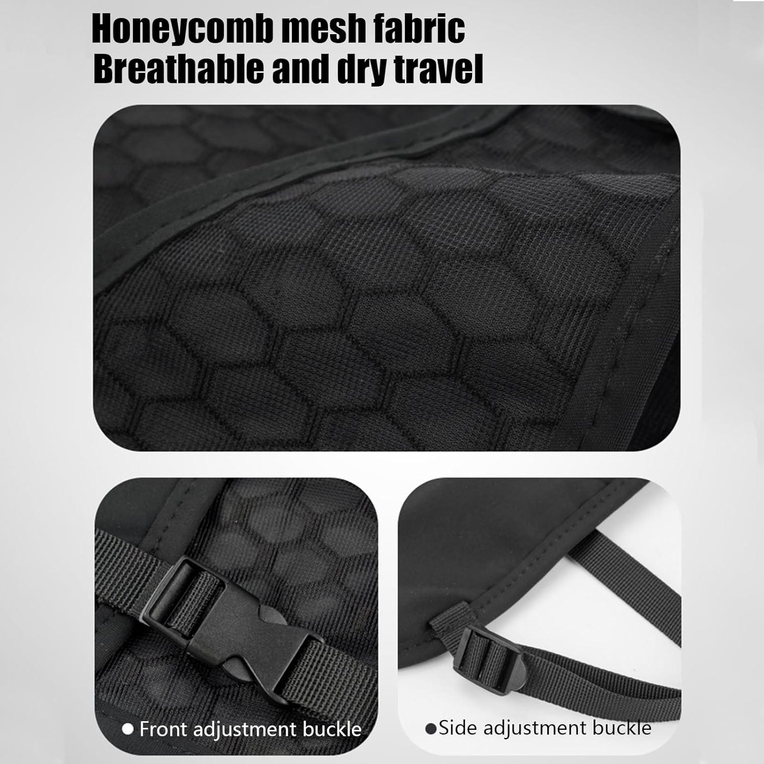 Trail Running Vest | Breathable Running Vest with Adjustable Strap,Lightweight Chest Pack Gear Non-Slip Bladder for Women Men Camping Cycling Hiking Outdoor Activities image number 4