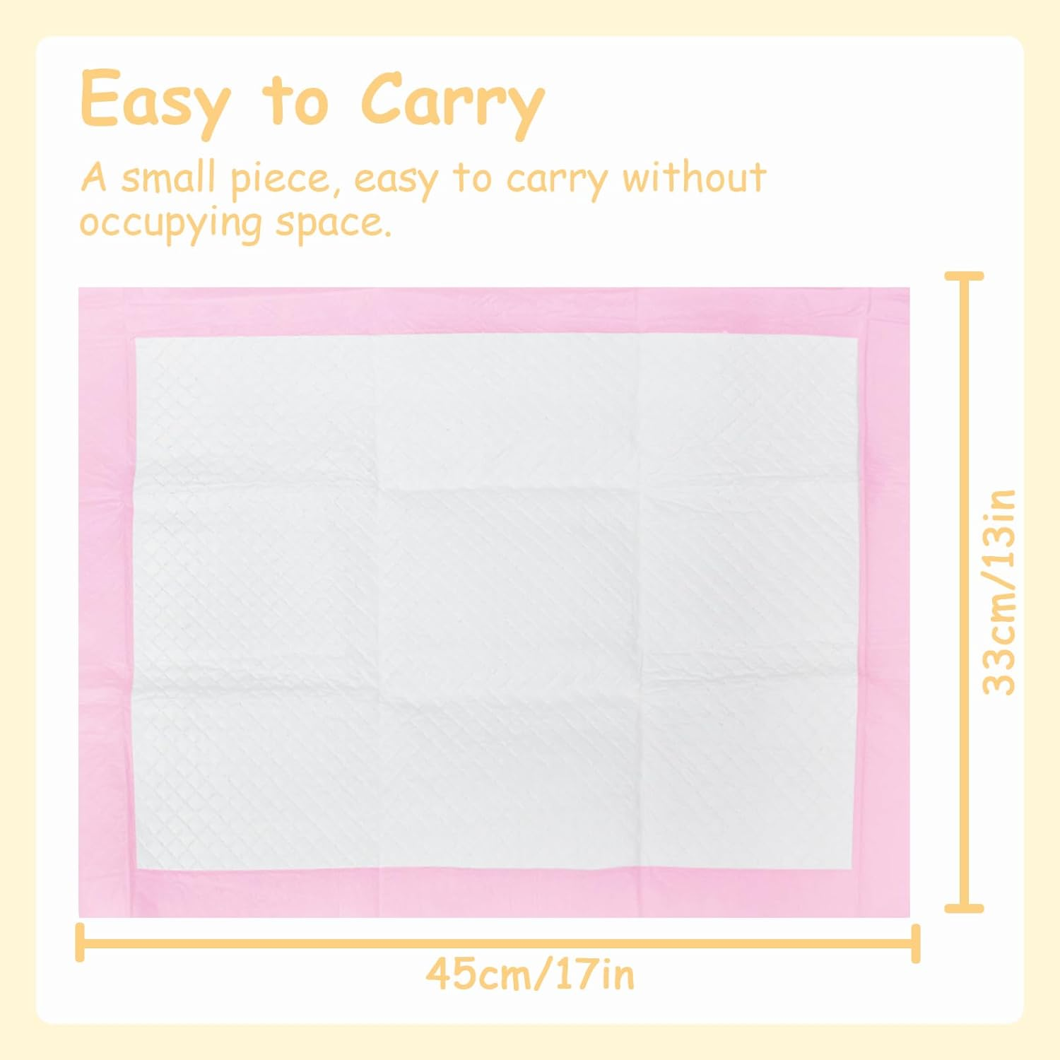 XIGGA 25 Pcs Disposable Diaper Changing Pad - Highly Absorbent, Leak Proof, Suitable for Baby Home or Travel Use, 13 X 18 in - Pink - Blue image number 2