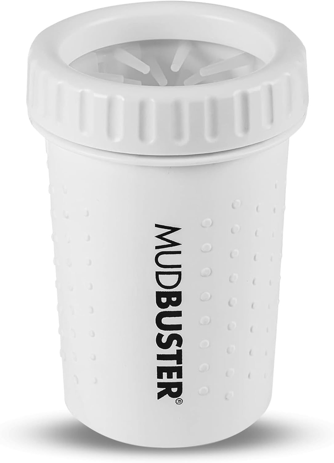 Dexas Mudbuster Portable Dog Paw Washer/Paw Cleaner, Large, Bright White- Special Edition (PW72032-22WP)