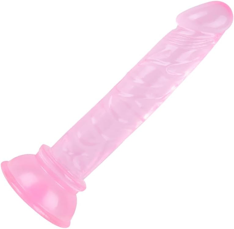 Mini Thin 4.72 Inches Realistic Dildo for Beginners, Sex Toys Lifelike Fake Penis for G Spot Stimulator & Anal Plug Training Sets (Pink) image number 2